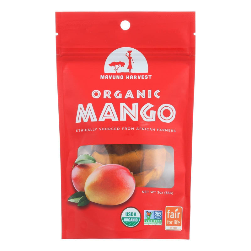 Mavuno Harvest Gluten - Free Dried Mango - Case Of 6 - 2 Oz. - Orca Market