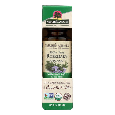 Nature's Answer - Organic Essential Oil - Rosemary - 0.5 Oz. - Orca Market