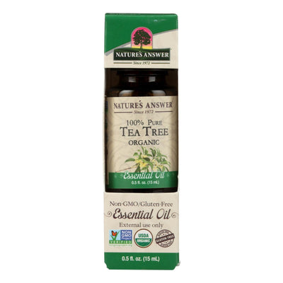 Nature's Answer - Organic Essential Oil - Tea Tree - 0.5 Oz. - Orca Market