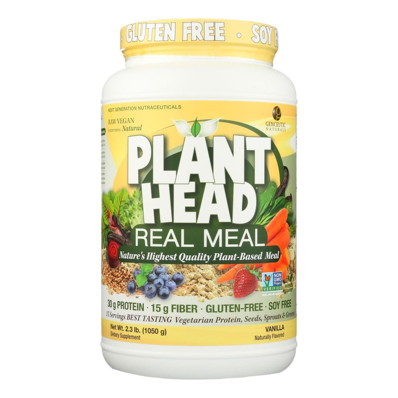 Genceutic Naturals Plant Head Real Meal - Vanilla - 2.3 Lb - Orca Market