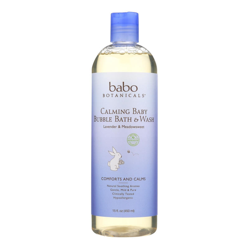 Babo Botanicals - Shampoo Bubblebath And Wash - Calming - Lavender - 15 Oz - Orca Market