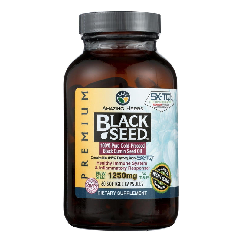 Black Seed Oil - 1250 Mg - 60 Softgel Capsules - Orca Market