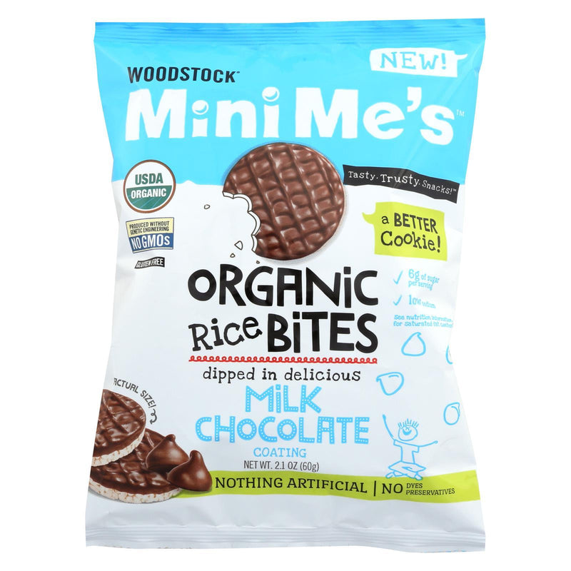 Woodstock Organic Milk Chocolate Rice Bites - Case Of 8 - 2.1 Oz - Orca Market