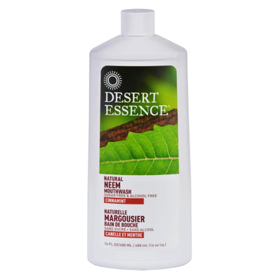 Desert Essence - Mouthwash - Natural Neem - Cinnamint - 16 Oz - Orca Market