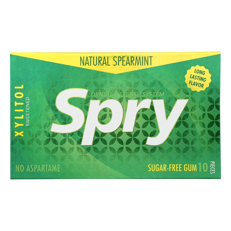 Spry Xylitol Gems - Spearmint - Case Of 20 - 10 Count - Orca Market