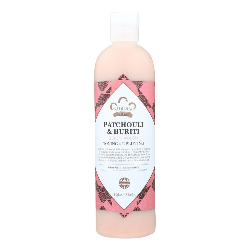 Nubian Heritage Body Wash - Patchouli And Buriti - 13 Oz - Orca Market