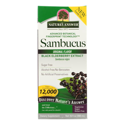 Nature's Answer - Sambucus - Original - Family Size - 16 Oz - Orca Market