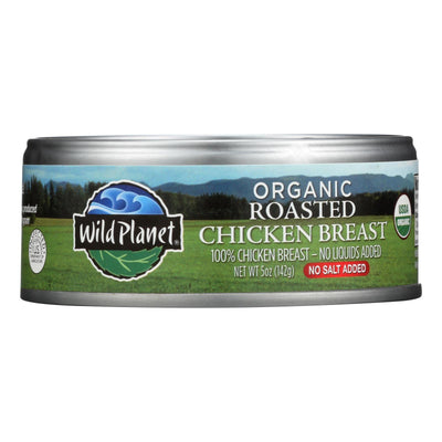 Wild Planet Organic Roasted Chicken Breast - No Salt Added - Case Of 12 - 5 Oz. - Orca Market