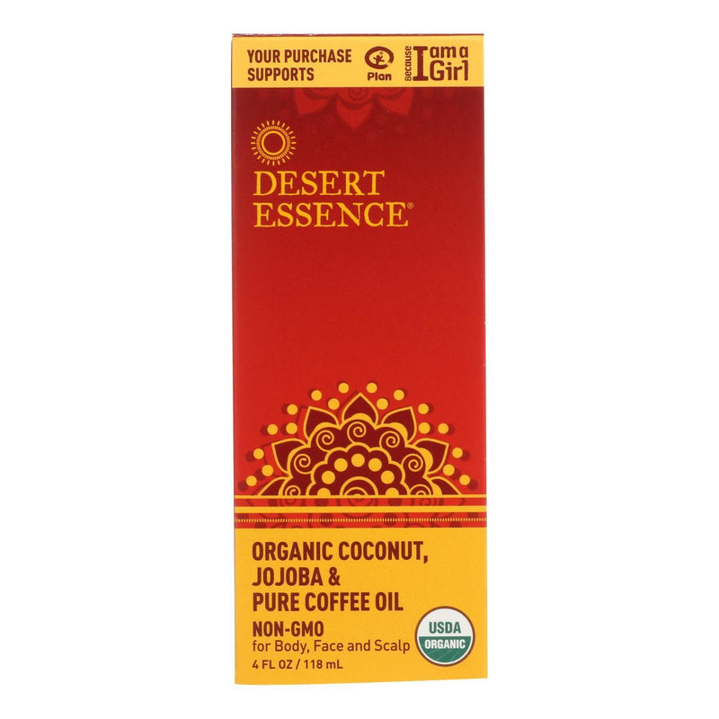 Desert Essence - Coconut Jojoba And Coffee Oil - Organic - 4 Oz - Orca Market