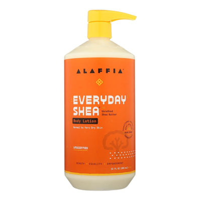 Alaffia - Everyday Lotion - Shea Unscented - 32 Oz. - Orca Market