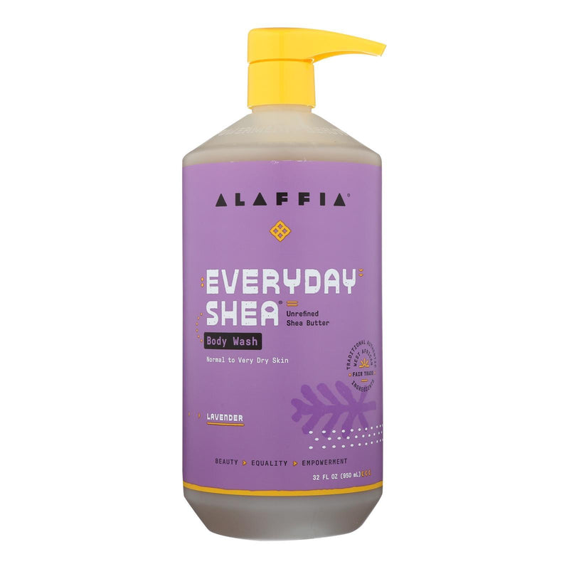 Alaffia - Everyday Body Wash - Shea Lavender - 32 Oz. - Orca Market