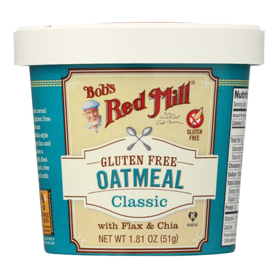 Bob's Red Mill - Gluten Free Oatmeal Cup Classic With Flax/chia - 1.81 Oz - Case Of 12 - Orca Market