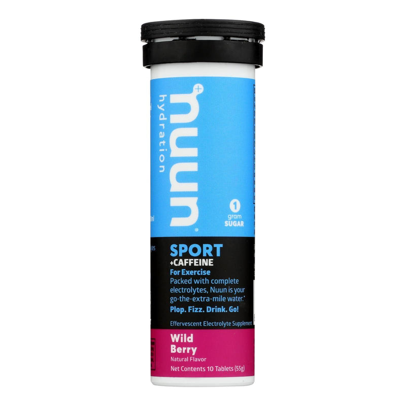 Nuun Hydration Drink Tab - Energy - Wild Berry - 10 Tablets - Case Of 8 - Orca Market