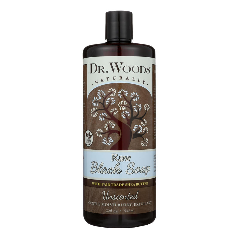 Dr. Woods Naturals Black Soap - Shea Vision - Unscented - 32 Oz - Orca Market