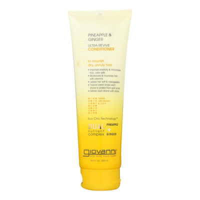 Giovanni Hair Care Products Conditioner - Pineapple And Ginger - Case Of 1 - 8.5 Oz. - Orca Market