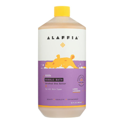 Alaffia - Everyday Bubble Bath - Lemon Lavender - 32 Fl Oz. - Orca Market