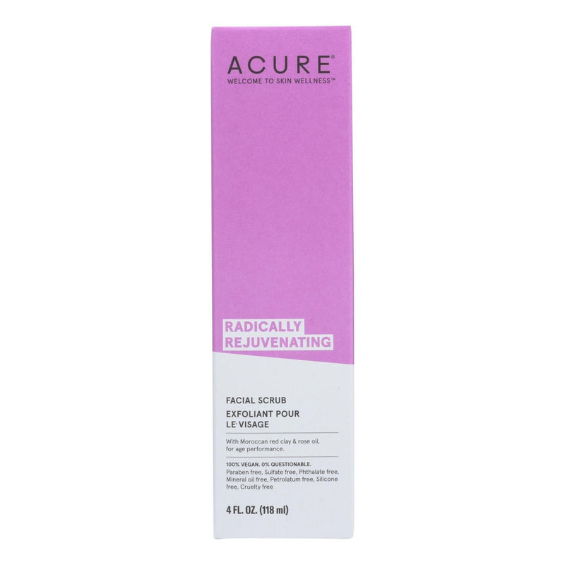 Acure - Scrub - Facial - Pore Minimize - 4 Fl Oz - Orca Market