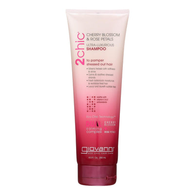 Giovanni Hair Care Products 2chic Shampoo - Cherry Blossom And Rose Petals - 8.5 Fl Oz - Orca Market