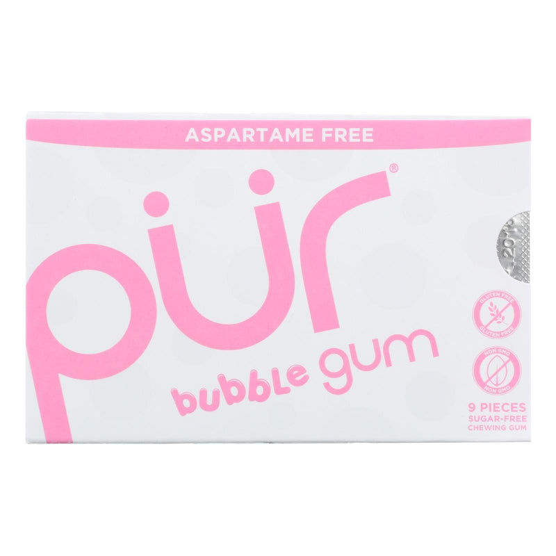 Pur Gum Bubble Gum - Sugar Free - Case Of 12 - 9 Count - Orca Market