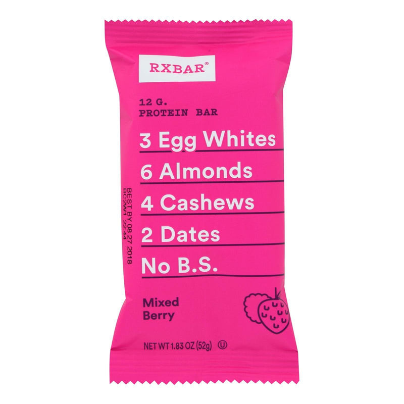 Rxbar - Protein Bar - Mixed Berry - Case Of 12 - 1.83 Oz. - Orca Market