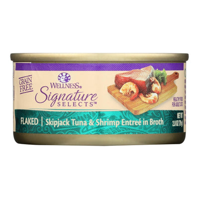 Wellness Pet Products Cat - Can - Tuna - Shrimp - Signature Selects - Case Of 12 - 2.8 Oz - Orca Market