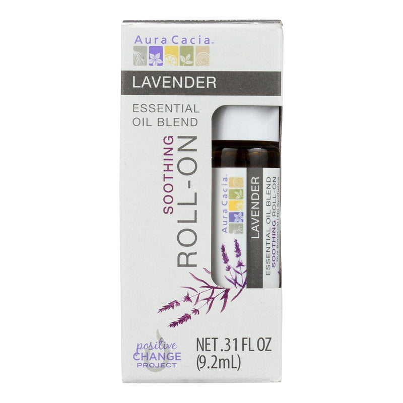 Aura Cacia - Roll On Essential Oil - Lavender - Case Of 4 - .31 Fl Oz - Orca Market