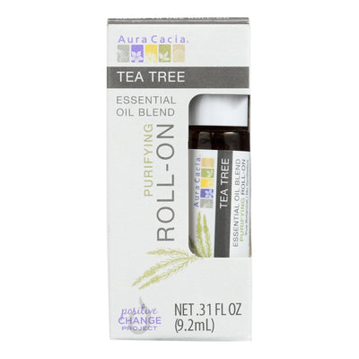 Aura Cacia - Roll On Essential Oil - Tea Tree - Case Of 4 - .31 Fl Oz - Orca Market