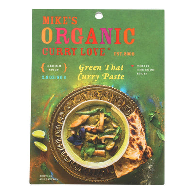 Mike's Organic Curry Love - Organic Curry Paste - Green Thai - Case Of 6 - 2.8 Oz. - Orca Market