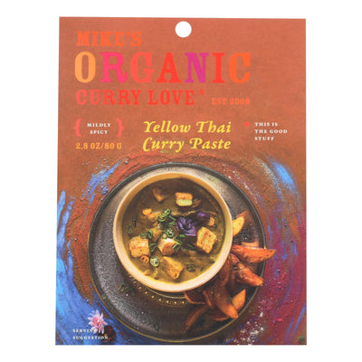 Mike's Organic Curry Love - Organic Curry Paste - Yellow Thai - Case Of 6 - 2.8 Oz. - Orca Market