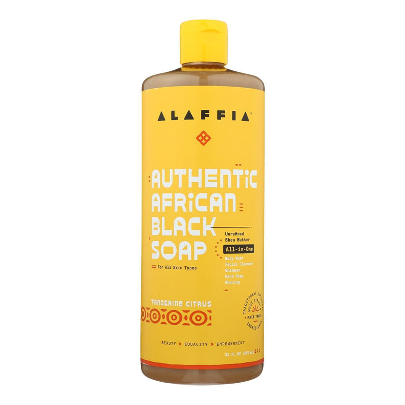 Alaffia - African Black Soap - Tangerine Citrus - 32 Fl Oz. - Orca Market