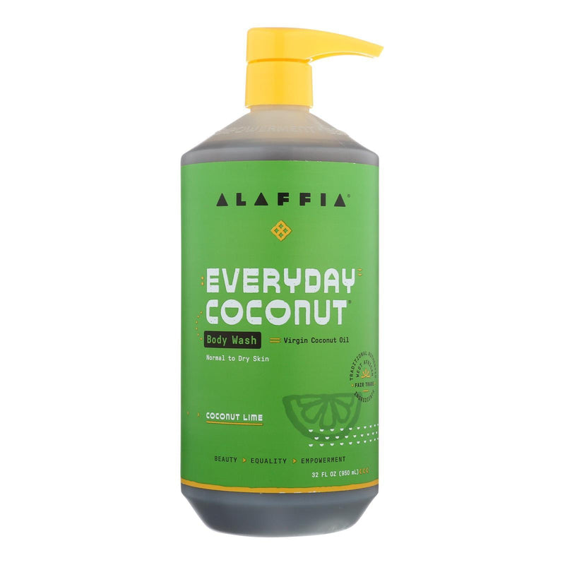 Alaffia - Everyday Body Wash - Coconut Lime - 32 Fl Oz. - Orca Market