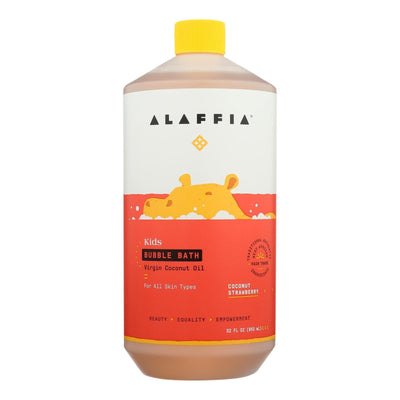 Alaffia - Everyday Bubble Bath - Coconut Strawberry - 32 Fl Oz. - Orca Market