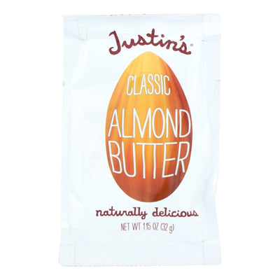 Justin's Nut Butter Squeeze Pack - Almond Butter - Classic - Case Of 10 - 1.15 Oz. - Orca Market