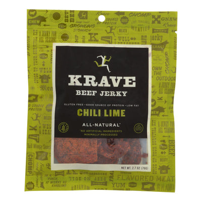 Krave Beef Jerky - Chili Lime - Case Of 8 - 2.7 Oz - Orca Market