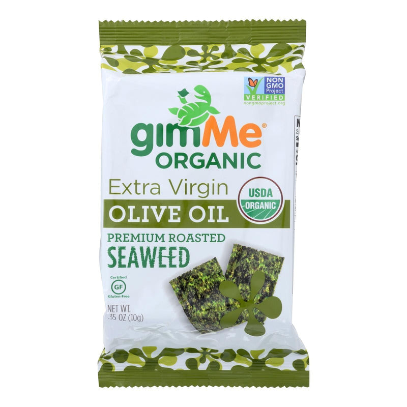 Gimme Seaweed Snacks Seaweed Snack - Organic - Extra Virgin Olive Oil - Case Of 12 - .35 Oz - Orca Market