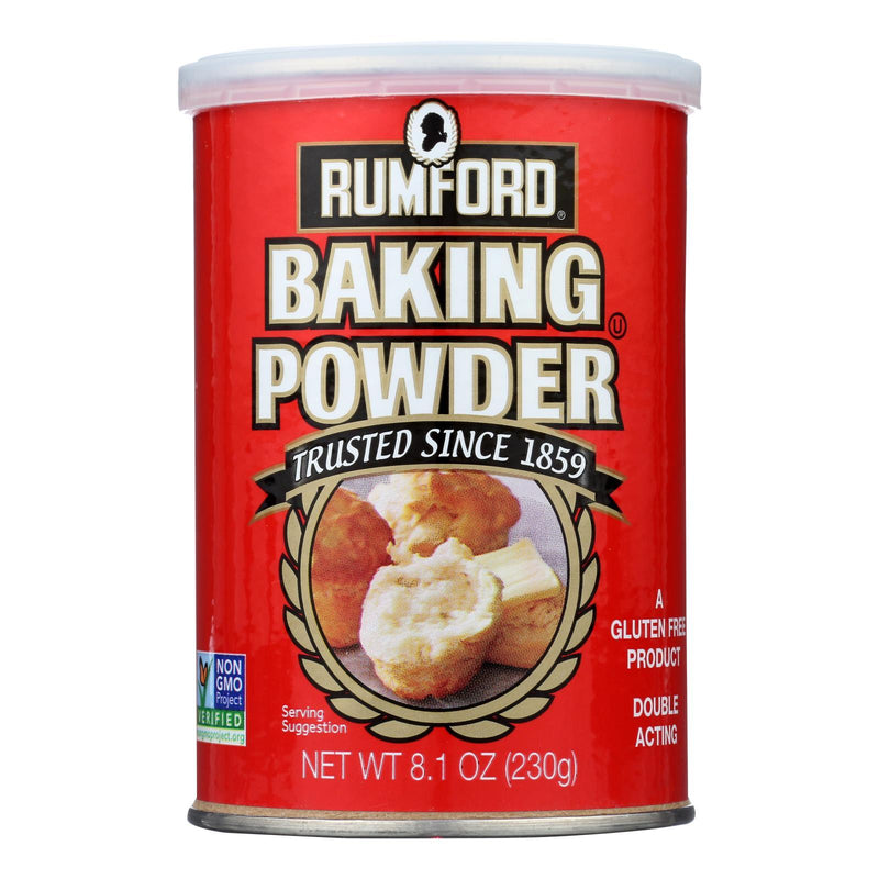 Rumford Baking Powder - Aluminum Free - Non-gmo - Case Of 12 - 8.1 Oz - Orca Market