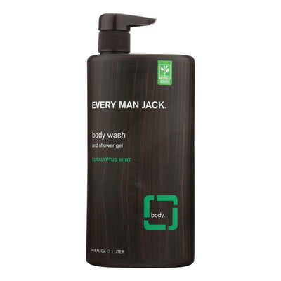 Every Man Jack Body Wash Eucalyptus Mint Body Wash - Case Of 33.8 - 33.8 Fl Oz. - Orca Market