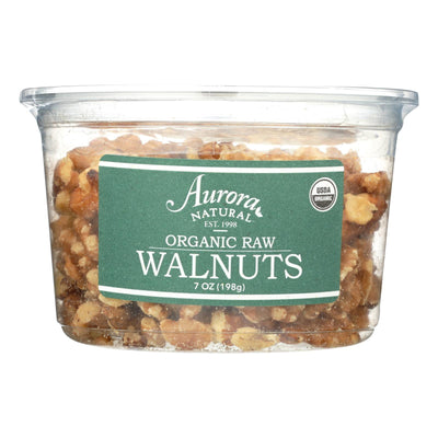 Aurora Natural Products - Organic Raw Walnuts - Case Of 12 - 7 Oz. - Orca Market