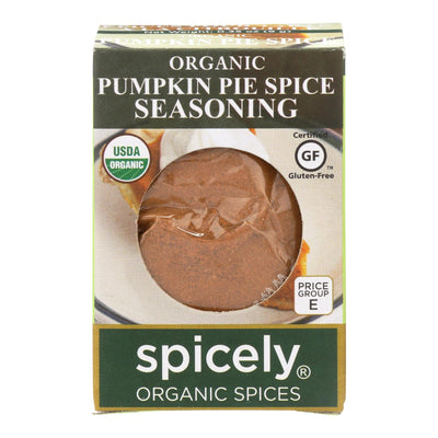 Spicely Organics - Organic Seasoning - Pumpkin Pie Spice - Case Of 6 - 0.35 Oz. - Orca Market