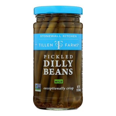 Tillen Farms Beans - Pickled - Crispy Dilly - 12 Oz - Case Of 6 - Orca Market