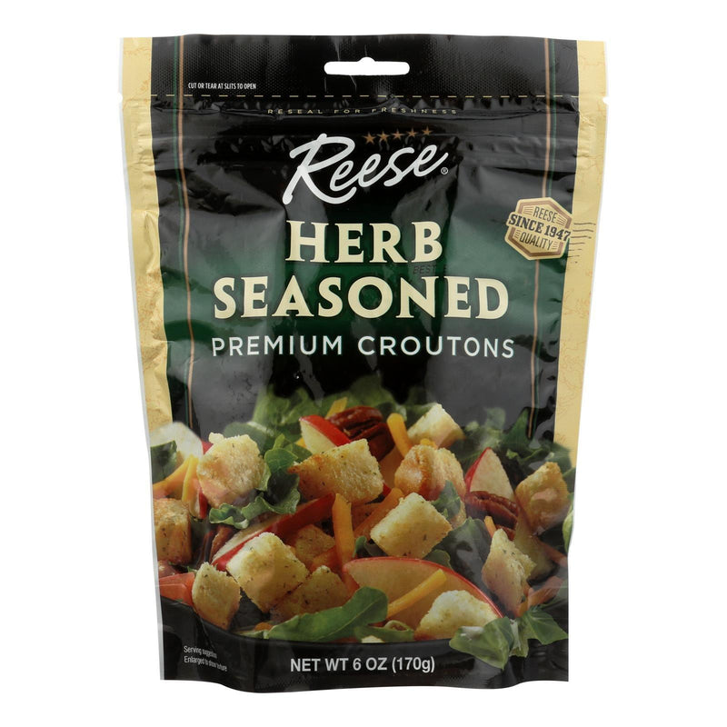 Reese Seasoned Premium Croutons - Case Of 12 - 6 Oz. - Orca Market