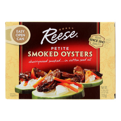 Reese Oysters - Smoked - Petite - Case Of 10 - 3.7 Oz - Orca Market