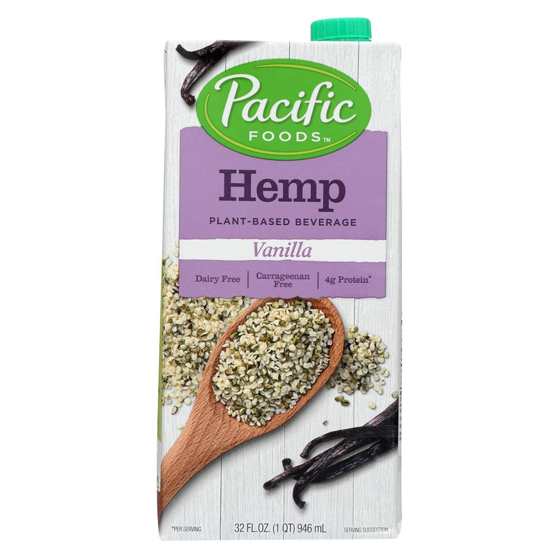 Pacific Natural Foods Hemp Vanilla - Non Dairy - Case Of 12 - 32 Fl Oz. - Orca Market