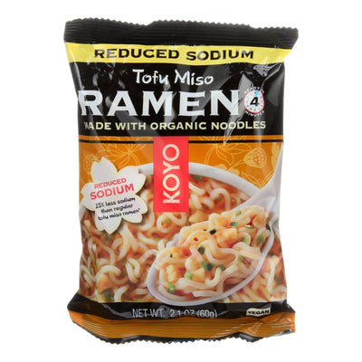 Koyo Tofu Miso Reduced Sodium Ramen - Case Of 12 - 2.1 Oz - Orca Market