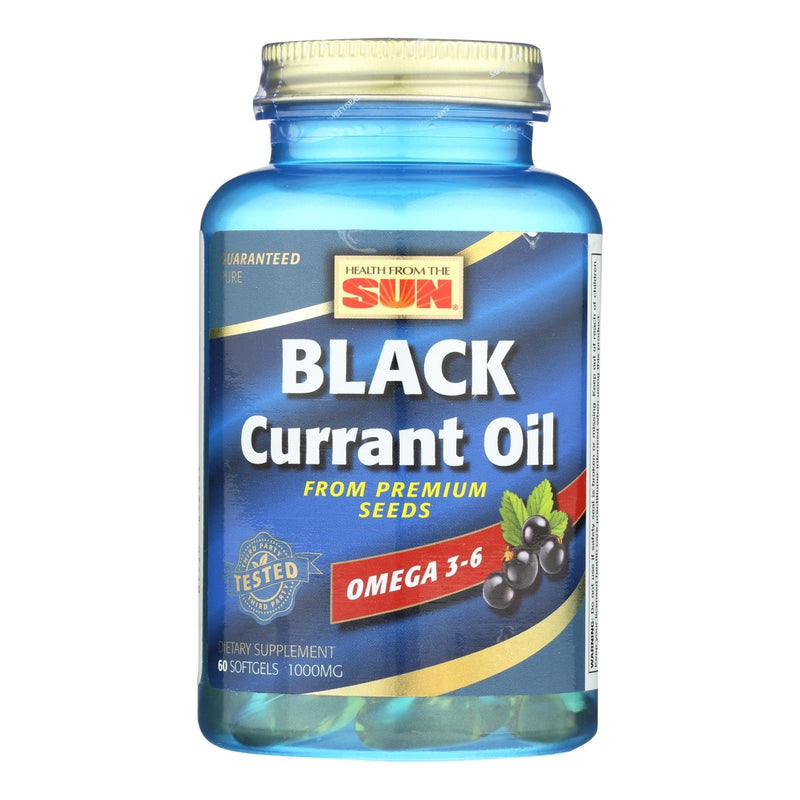 Health From The Sun Black Currant Oil Dietary Supplement - 1 Each - 60 Sgel - Orca Market