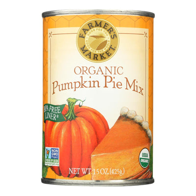 Farmer's Market Organic Pumpkin - Pie Mix - Case Of 12 - 15 Oz. - Orca Market