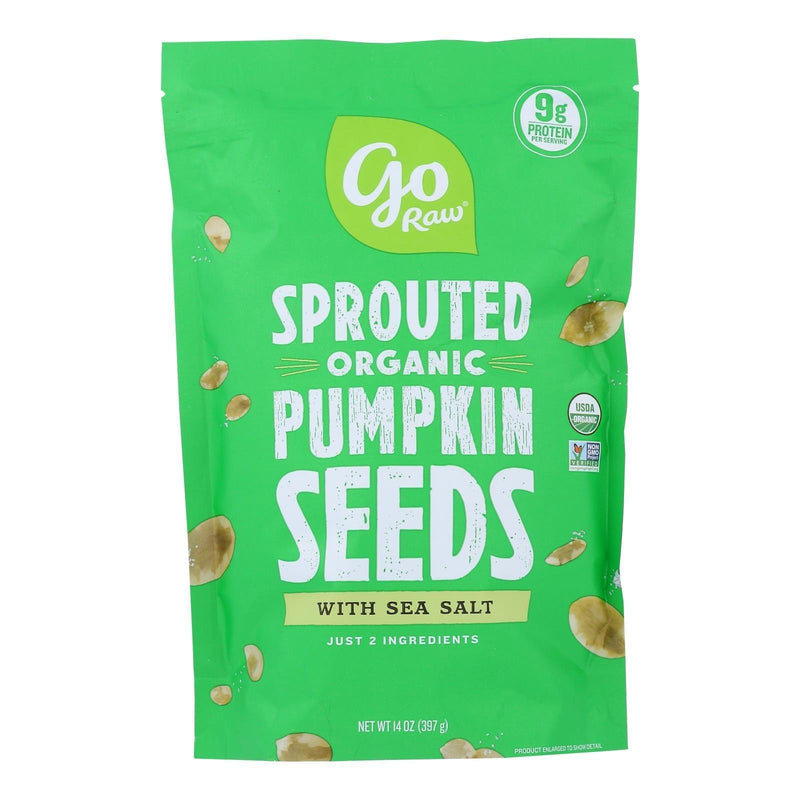 Go Raw Sprouted Seeds, Pumpkin With Celtic Sea Salt - Case Of 6 - 14 Oz - Orca Market