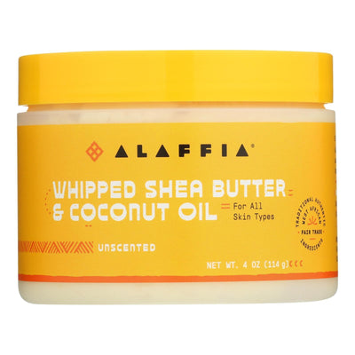 Alaffia - Whip Shea Butter Coconut Unscent - Ea Of 1-4 Oz - Orca Market