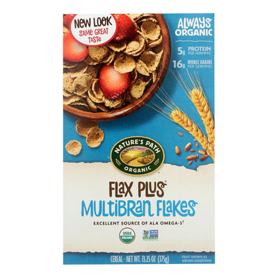 Nature's Path Organic Flax Plus Multi-bran Flakes Cereal - Case Of 12 - 13.25 Oz. - Orca Market