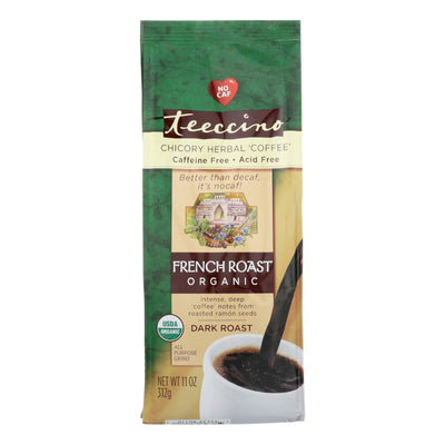 Teeccino Herbal Coffee French Roast Maya Dark Roast - 11 Oz - Case Of 6 - Orca Market